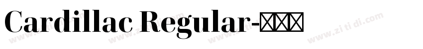 Cardillac Regular字体转换